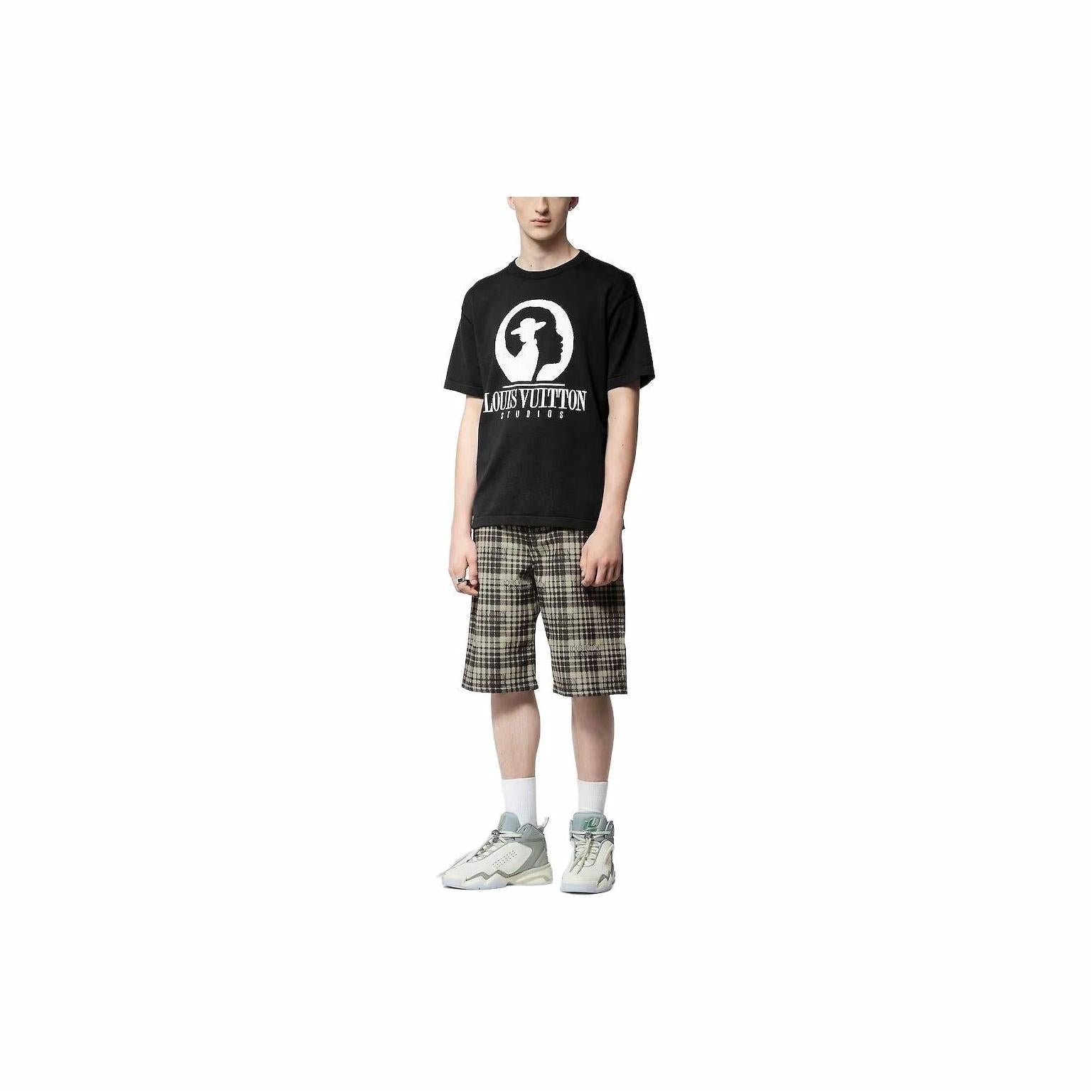 LV Kaos Logo Seri Huruf, Unisex, COD '-L-19