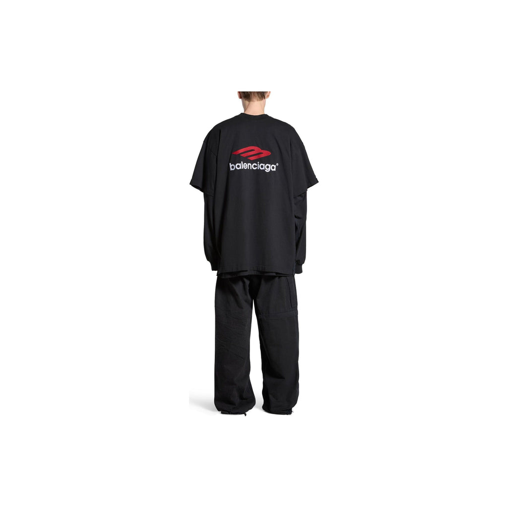Kaos Pendek Balenciaga dengan Motif Gambar/Cetak, Cocok untuk Pria dan Wanita -BL-29