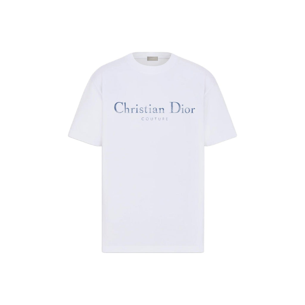 Kaos Pendek DIOR dengan Motif Gambar/Cetak, Cocok untuk Pria dan Wanita  -D-14