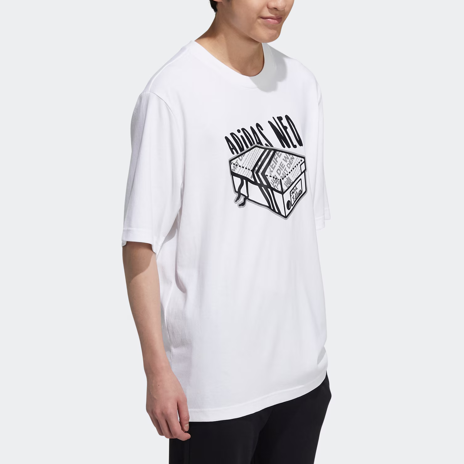 adidas Kaos Logo Seri Huruf, Unisex, COD '" AD-50