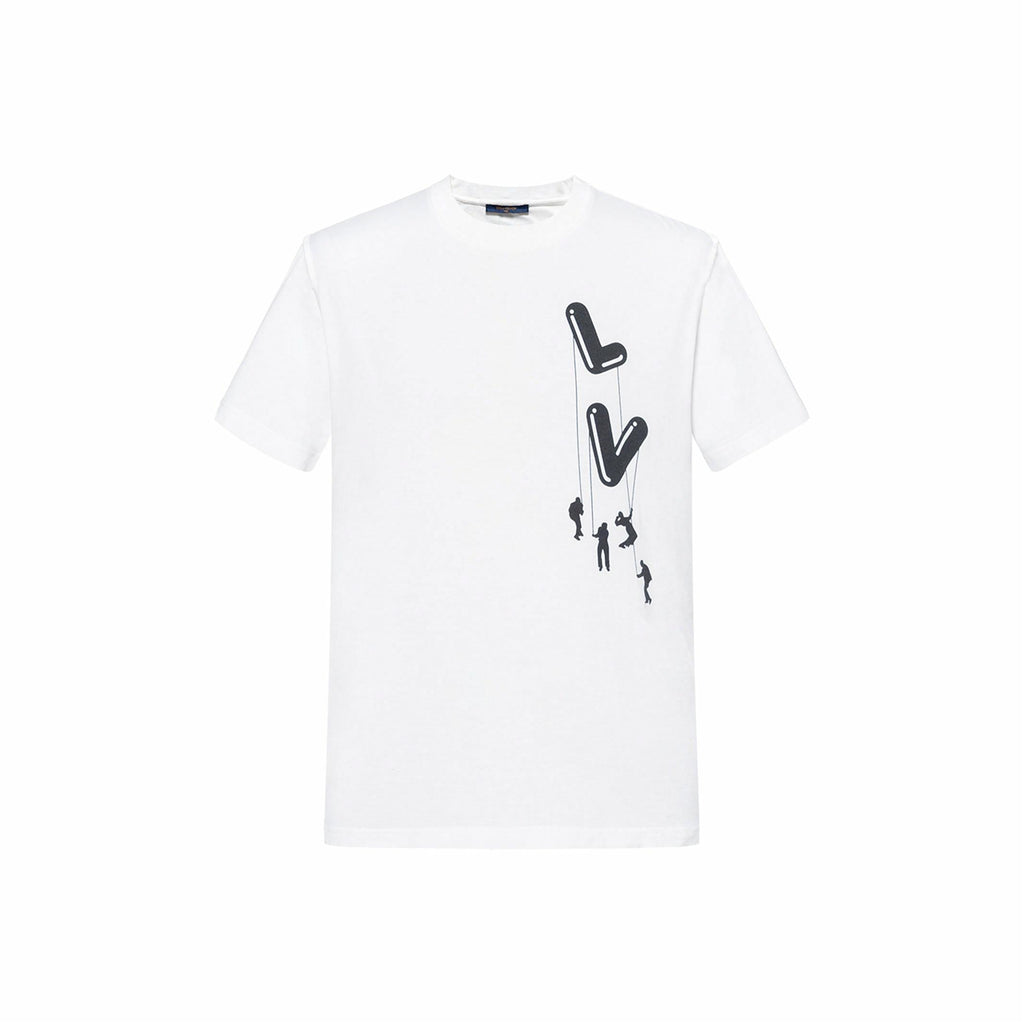 LV Kaos Logo Seri Huruf, Unisex, COD '-L-10