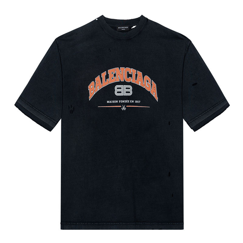 Kaos Pendek Balenciaga dengan Motif Gambar/Cetak, Cocok untuk Pria dan Wanita -BL-27