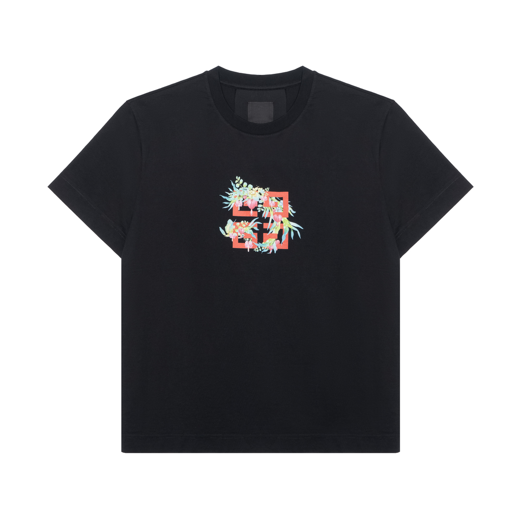 Kaos Givenchy Bermotif, Unisex -J-12