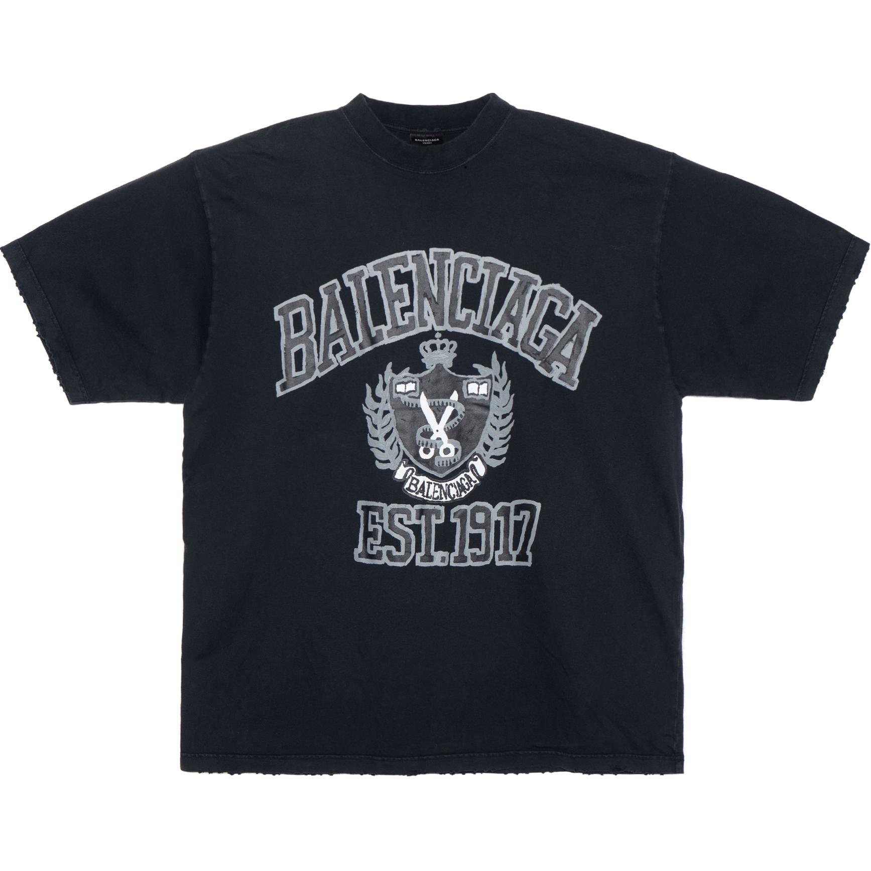 Kaos Pendek Balenciaga dengan Motif Gambar/Cetak, Cocok untuk Pria dan Wanita -BL-28