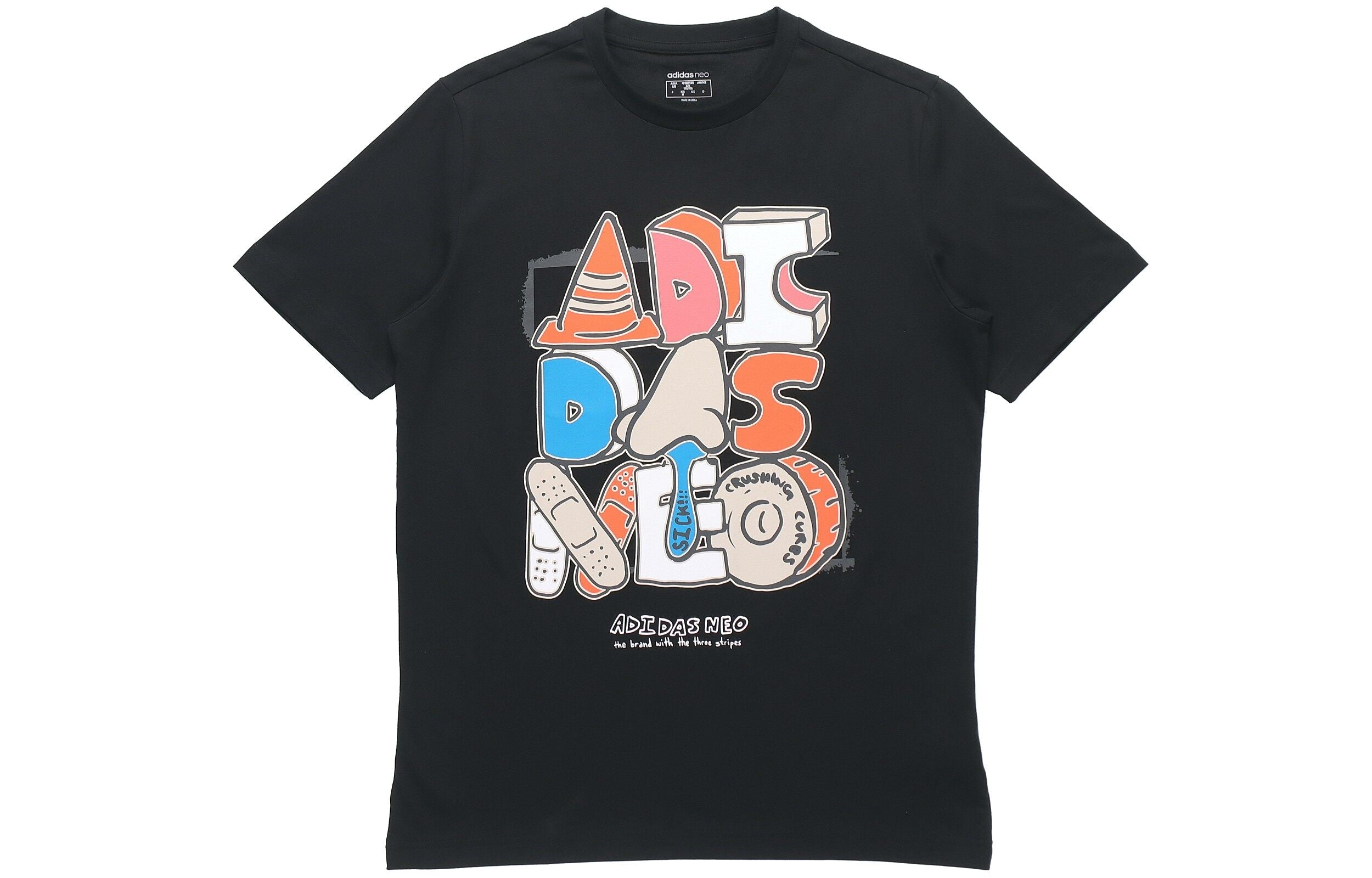 adidas Kaos Logo Seri Huruf, Unisex, COD '" AD-17