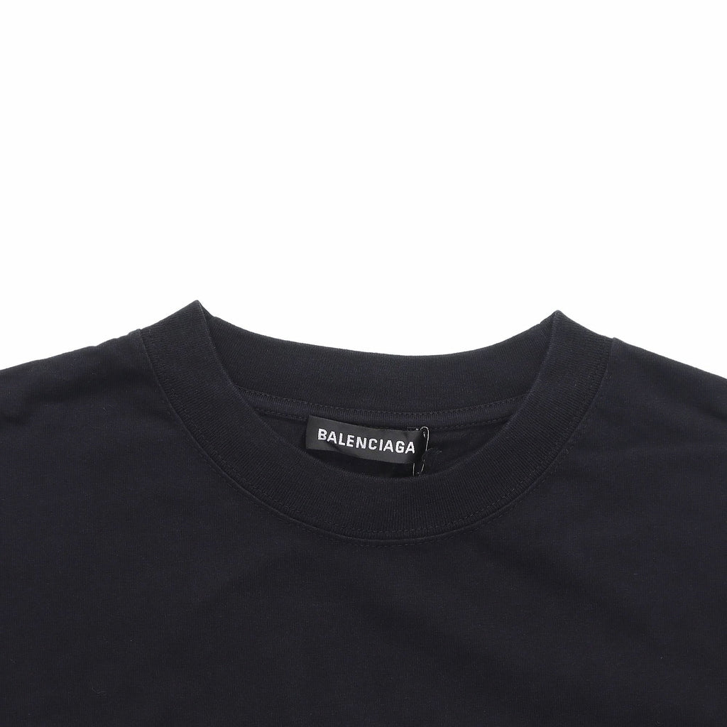 Kaos Pendek Balenciaga dengan Motif Gambar/Cetak, Cocok untuk Pria dan Wanita -BL-39