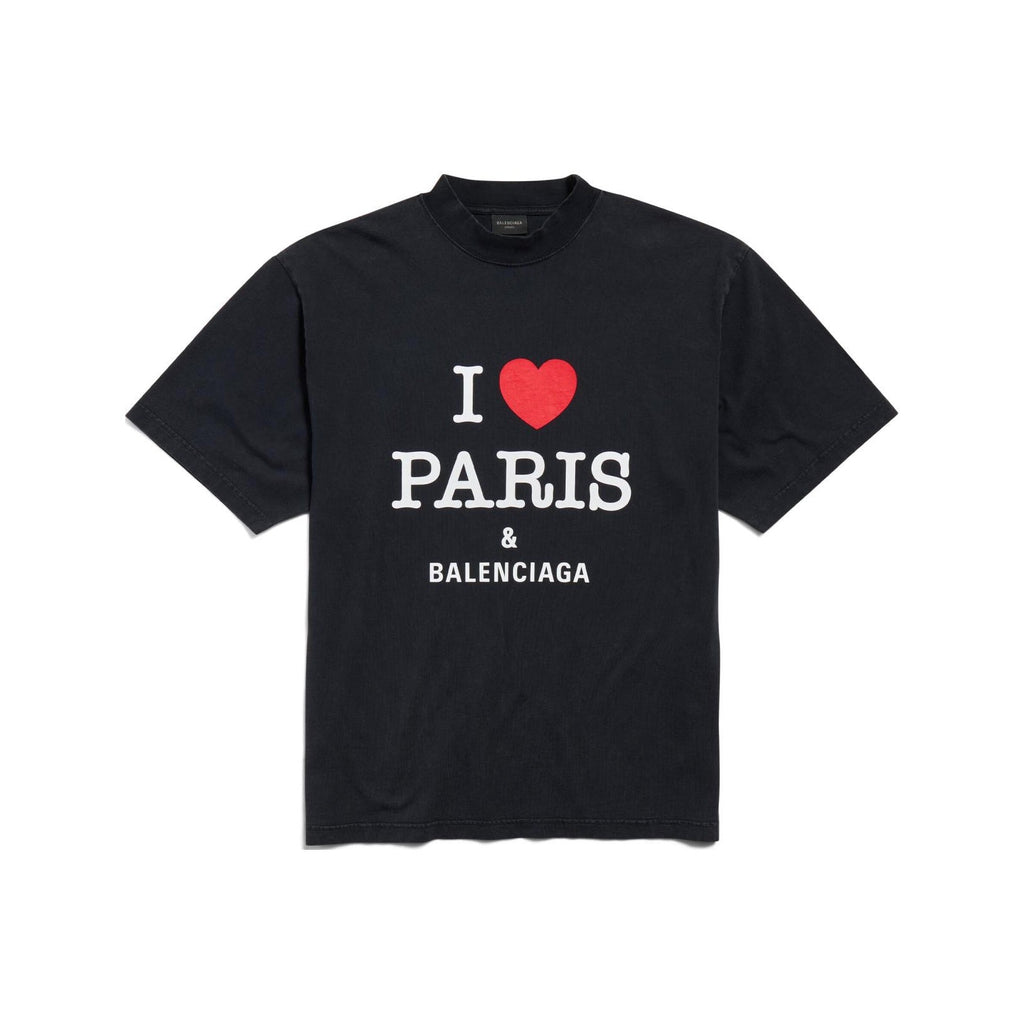 Kaos Pendek Balenciaga dengan Motif Gambar/Cetak, Cocok untuk Pria dan Wanita -BL-03