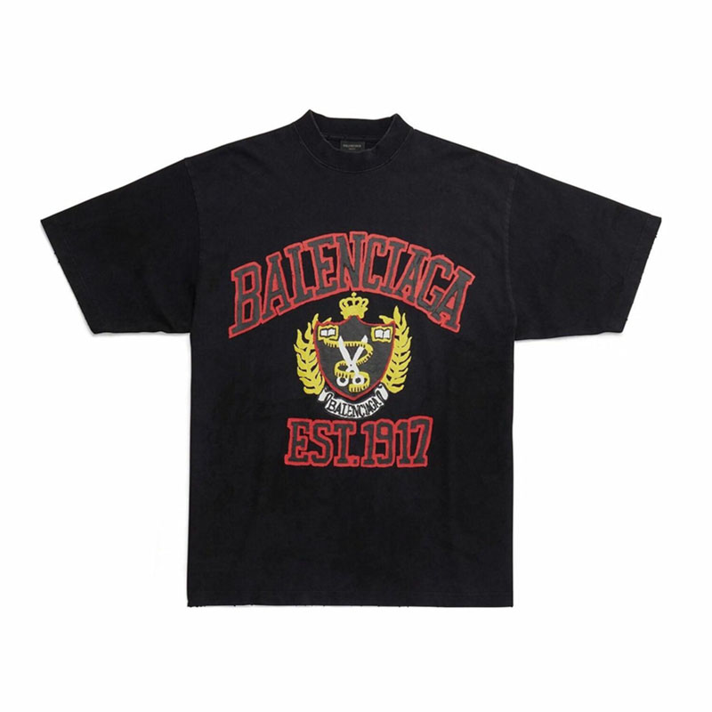 Kaos Pendek Balenciaga dengan Motif Gambar/Cetak, Cocok untuk Pria dan Wanita -BL-22