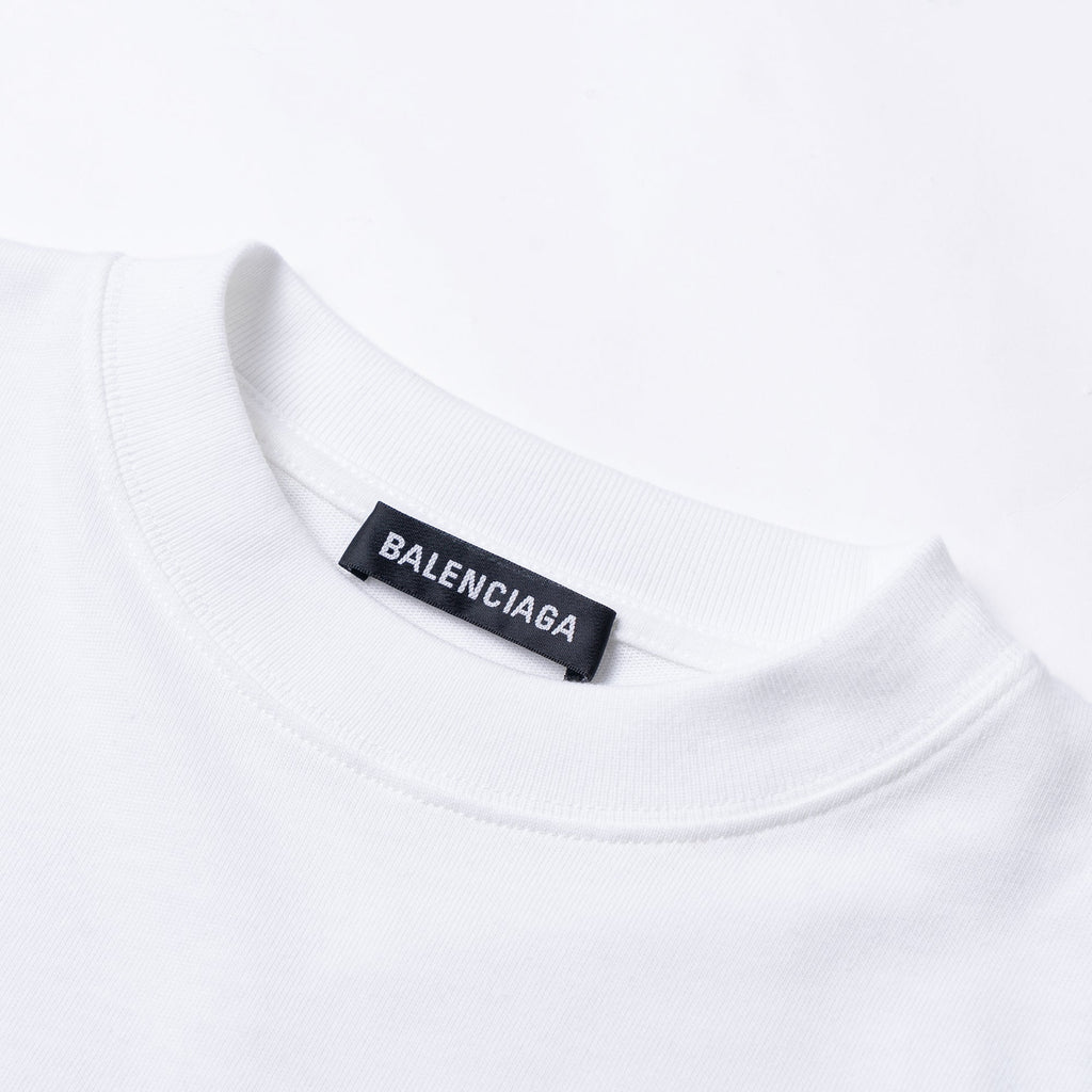 Kaos Pendek Balenciaga dengan Motif Gambar/Cetak, Cocok untuk Pria dan Wanita -BL-32