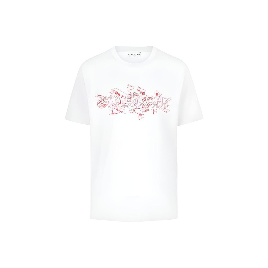 Kaos Givenchy Bermotif, Unisex -J-09