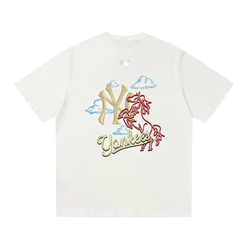 MLB Kaos Logo Seri Huruf, Unisex '"COD '" M-205 Ada 3 Pilihan Warna